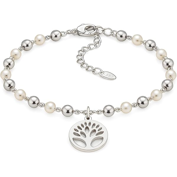 Bracciale Albero Della Vita TILOVE In Acciaio Dorato 316L, Catena Regolabile 16+5 Cm, Con Custodia E Biglietto Ispiratore
