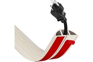 YOUSHANGRO Passe Cable Sol Cache Fil Électrique Auto-Adhésif 1M - Petit Canal de Câble Flexible en PVC pour Bureau, Maison, Concert - Protection des Fils et Prévention des Trébuchements