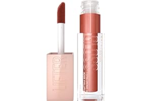 Maybelline New York Lifter Gloss, Plumping & Hydrating Lip Gloss with Hyaluronic Acid, 5.4 ml, Shade: 009, Topaz