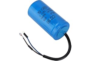 KIMISS Kondensator Rozruchowy CD60, 250v AC 200uF 50 60Hz dla Kondensatora 200µf 230v z Przewodem 50hz Cd 60 Kondensator 250v Silnik Sprężarki Powietrza