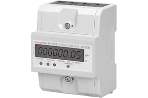OrangeClub 3 Phasen 4P KWh-Zähler Energieverbrauch Digitaler Stromzähler mit digitalen LCD-Produkten 230 / 400V 5-100A Werden Häufig in Leistungsmesssystemen Eingesetzt (Style ②)