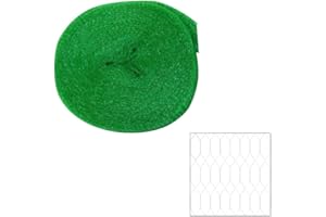 Xclou Siatka chroniąca przed ptakami ok. 4 x 10 m, elastyczna siatka ochronna do roślin z tasiemek poliestrowych, siatka ogrodowa o szerokości oczek 8 x 8 mm, jasnozielona