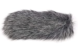 OUMIJ Outdoor Dusty MIC Microphone Artificial Fur Cover Windscreen Windshield Muff Furry Windscreen Muff for Rode GO Zoom H1n & H1 Handy Portable Digital Recorder