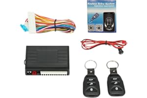 Shkalacar Serrure centralisée universelle de voiture, verrouillage de porte de voiture, système d'entrée sans clé centrale, kit de verrouillage avec télécommande, contrôle de téléphone portable