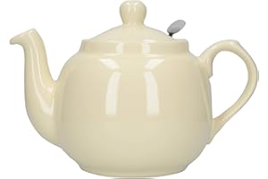 London Pottery Farmhouse czajnik na luźne liście, ceramiczny, kość słoniowa, 4 filiżanki (1,2 l)