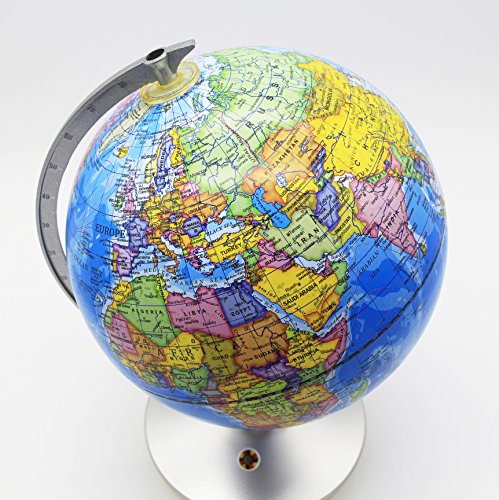 EXERZ 21 CM Earth and Constellation Globe/ 2 in 1 Globe/ World Globe / Desk Globe – Ideal Educational Gift for - illuminated – Diameter 21 CM