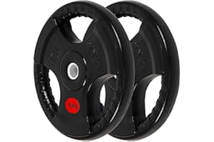 ALLinLIFE Discos Pesas, 2.5/5/7.5/10/15/20kg, Discos Mancuernas de Hierro Fundido Ø30/50mm, Antideslizante/Impermeable, Discos de Pesas Metálicas para Barras Olimpicos