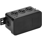 Miratic IP54 Outdoor Waterproof Cable Box &ndash; Box for Cables 8 Openings Measures 80 x 45 x 41 mm &ndash; External Surface Connection