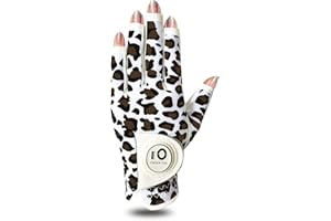 ‎FINGER TEN FINGER TEN Golfhandschuhe Damen Leder Links Rechts Hand Golfhandschuh Golf Handschuhe mit Ball Marker Wert 1 Stück Handschuh, Rain Grip Griff Linke Rechte Golfer