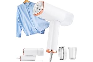 Clothes Steamer Handheld UK - UNOSEKS Portable Garment Steamer 1200W 20s Fast Heat with 120ML Detachable Water Tank, Handheld Steamer for Clothes, Travel Steamer for Home Office Travel Business Trip