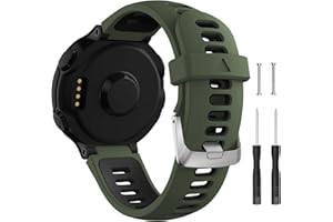 Hatolove Bracelet pour Garmin Forerunner 735XT, Bracelet de Remplacement Libération Rapide en Silicone Mince pour Garmin Forerunner 735XT 235 235Lite 230 220 620 630