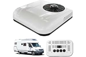 12V Klimaanlage Wohnwagen,Split Dach-RV-Klimaanlage Wohnmobil, DC Für Auto Dach Mobiler Klimakompressor,Für Transporter,Geländewagen,LKW, Wohnmobile(Weiß) (Weiß, 12V)