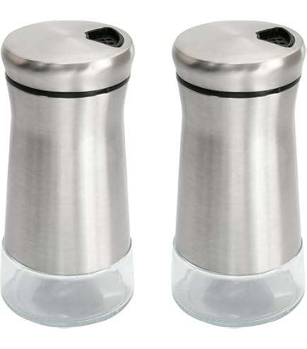 Edelstahl-Gewürzstreuer Mit 4 Einstellungen – Für Salz, Pfeffer & Mehr (10,2 Cm, Auslaufsicher)