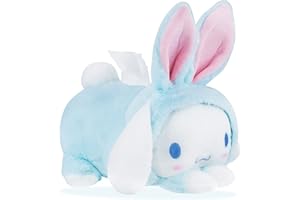 Roffatide Anime Cinnamoroll pudełko na chusteczki kreskówka pluszowa lalka pokrowiec na chusteczki kreatywny uchwyt na papier pudełko na serwetki przechowywanie papieru do samochodu domu łazienki