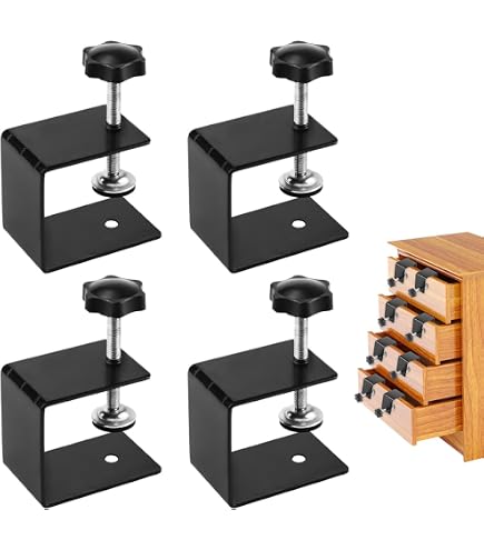 Jhanw 2-Inch Heavy Duty C-Clamp – Adjustable Panel Clamp With 1000 Lb Capacity For Woodworking, Drawer Installation, Desk Mounts