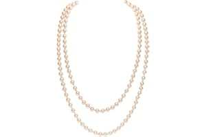 BABEYOND Modische Imitation Perlen Kette Flapper Art Deco 1920s Gatsby Kostüm Accessoires Lange Perle Halskette