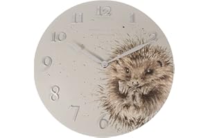 Wrendale Designs by Hannah Dale - Awakening Hedgehog Wall Clock - 30cm Diameter