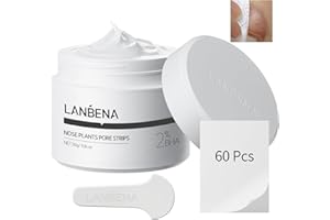 LANBENA Puntos Negros, Pore Strips, Deep Cleansing for Face, Nose, Black Head Remover, 10-15 Minutes Leaving Your Skin Fresh and Clean