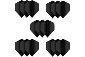 MageRabbit Standard Dart Flights, 5 Sets (15pcs Darts Flights), Dart flight set for dart games, 5 Colours