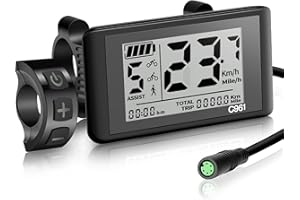 E-Mangue Écran de vélo électrique pour Bafang BBS01B BBS02B BBS HD Motor, C961 Display Compteur D'affichage LCD pour Vélo électrique