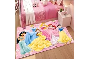 DYBTPTOP Princess Carpet Print Decorative Mat fairy tale children's and girls bedroom floor mat Living Room Rug 140 * 200cm