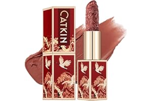 CATKIN Rossetto Opaco Colore Intenso, Formula A Lunga Durata e Idratante, con Vitamina E, Effetto Naturale, Finish Satinato, per Sensibili Labbra, 3.2g (CO174)