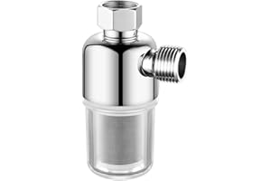 PZURYHG Filtre Machines à Laver | Préfiltre en acier inoxydable | Filtre à eau chaude multifonctionnel, filtre de chauffe-eau étanche, accessoires réutilisables en acier inoxydable pour la cuisine