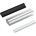 GRONGU Shower Door U-Channel with Metal Strike and Shower Door Magnet Set Fit for 1/8" 5/32" 3/16" and 1/4" Thick Glass Shower Door - Shower Door Magnet Replacement Part