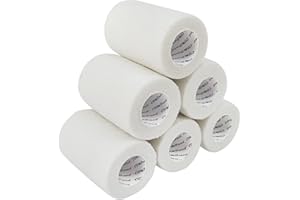 COMOmed Non-woven fabric self-adhesive Bandage venda cohesiva Mascota Vendaje Blanco 7.5cmX4.5m 6 Volumen