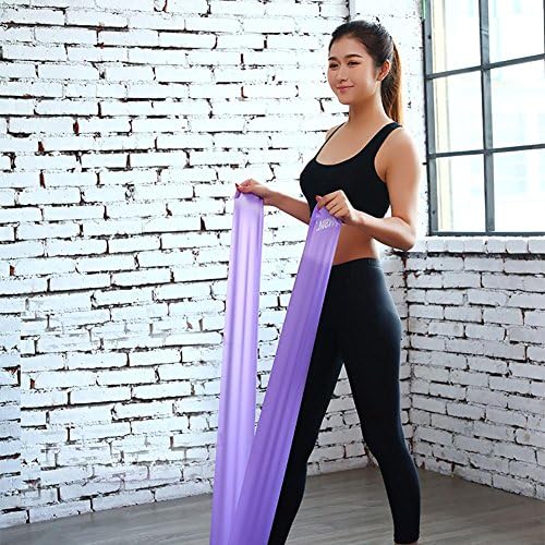 Fitness Exercise Bands Environmentally Friendly Odorless Latex Pull Rope Purple LNAG , purple