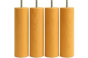 SCM Créations Pieds de lit et sommier à Visser 25 cm Hêtre Naturel