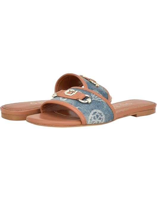 Calvin Klein Women's Kendell Flat Sandal, Light Natural