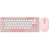 Daxi MK350 Creator Pro Combo Sessiz 3 Kanallı Bluetooth + 2.4G Wireless T&uuml;rk&ccedil;e Q Klavye Mouse Seti (Pembe)