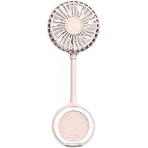 Xenon Smart El Vantilat&ouml;r&uuml; | Şarjlı Taşınabilir Teleskobik Katlanabilir Sessiz Mini Fan X6104 (Pembe)