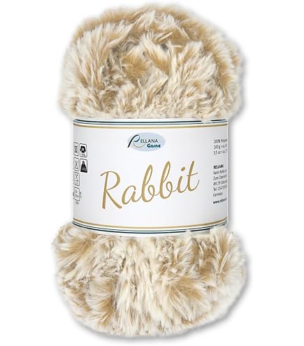 Rico Design Creative Petit Lapin Garn – Super Chunky, 100 G, Farbe 17 Staub, Für Weiche Fell-Projekte