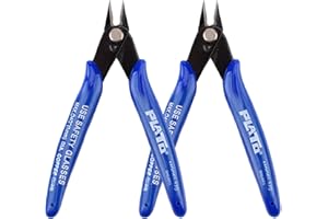 LEFUTE 2pcs Drehmaschinen Electrical Coil Cable Side Cutters Tool, Precision Flush Cutters Cutting Pliers for DIY Coil Jewelry Plier Wire