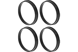 INFINAUTO Car Wheel Hub Centric Rings OD 71.6mm to ID 66.1mm Wheels Center Shaft Shock Absorbing Hubrings Polycarbonate Black Durable