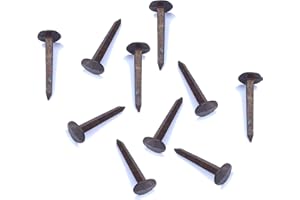 cyclingcolors 5x clavos decorativos 10x30mm acabado oxidado rusticos vintage antiguos acero bronce muebles puerta tapicero