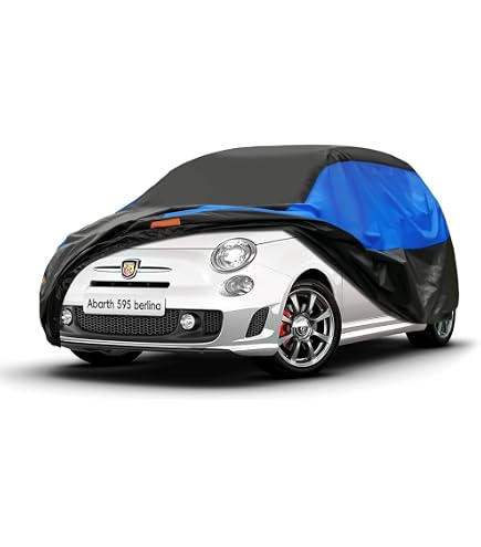 Copriauto Esterno GUNHYI Impermeabile E Traspirante, Per Fiat 500, Twingo, Peugeot 108, Abarth - Fino A 360 Cm