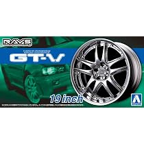 Aoshima 19 Inch Rays Volk Racing GT-V Tyres & Rims Set 1:24 Model ...