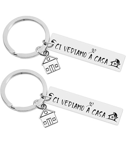 2 Portachiavi Partner A Forma Di Lontra Yin Yang In Acciaio Inox - Regalo Per Amici, Coppie, Fidanzati, Accessorio Borsa - 2