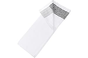 PATIKIL Large Caddy Towel 22" x 44", 1 Pcs Caddie Style Golf Towels Cotton Camping Towels for Golf Bags Golfers Tour Player Club, White-Black
