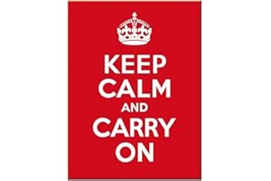 NOSTALGIC-ART Nostalgic Art 14291 Imán de la Bandera de Reino Unido Keep Calm and Carry On 8 x 6 cm