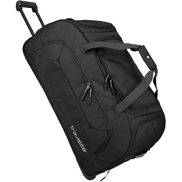 PARKWAY Sac de Voyage à roulettes souple 55 cm Noir