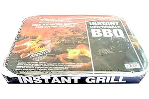 Thrink Instant Disposable Mini BBQ Grill | Quick And Easy Barbecue | Ready To Cook In 20 Minutes |1.5 hrs burning time
