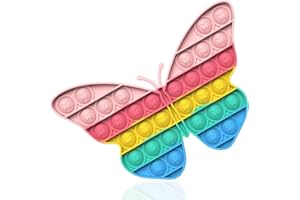 VURYAPI Pop Fidget It Toy | Popit Jeux Pas Cher | Poppit Jouets Anti Stress pour la Concentration et Le Calme(Papillon