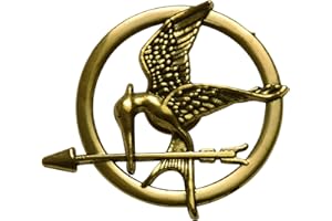 LACKINGONE Hunger Games Katniss Everdeen Cosplay Prop Mockingjay Pin Brosche Kupfer Hunger Games Halskette