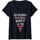 Donna Incinte Gravidanza Annuncio Presto Diventa Mamma Premaman Maglietta con Collo a V