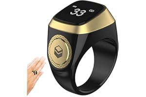 Linsition Tasbih prière électronique Rechargeable pour Homme et Femme Prise en Charge Plusieurs Langues