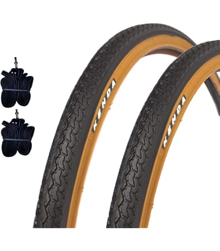 Ecovelò Citybike Reifen 26 X 1 3/8 (37-590) – 2er Set, Schwarz, Für Straße & Freizeit